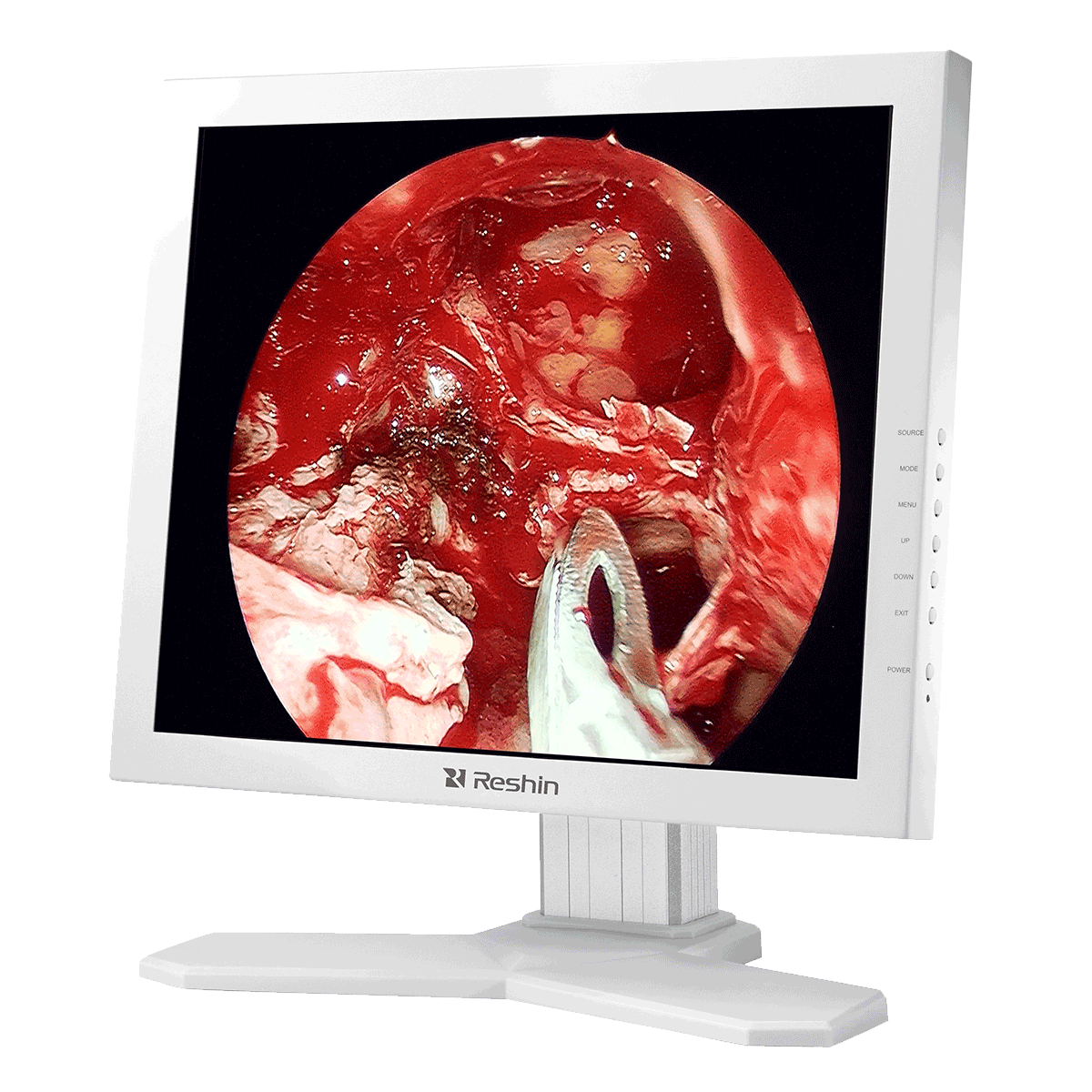 White high-resolution 19 inch surgical monitor for operation